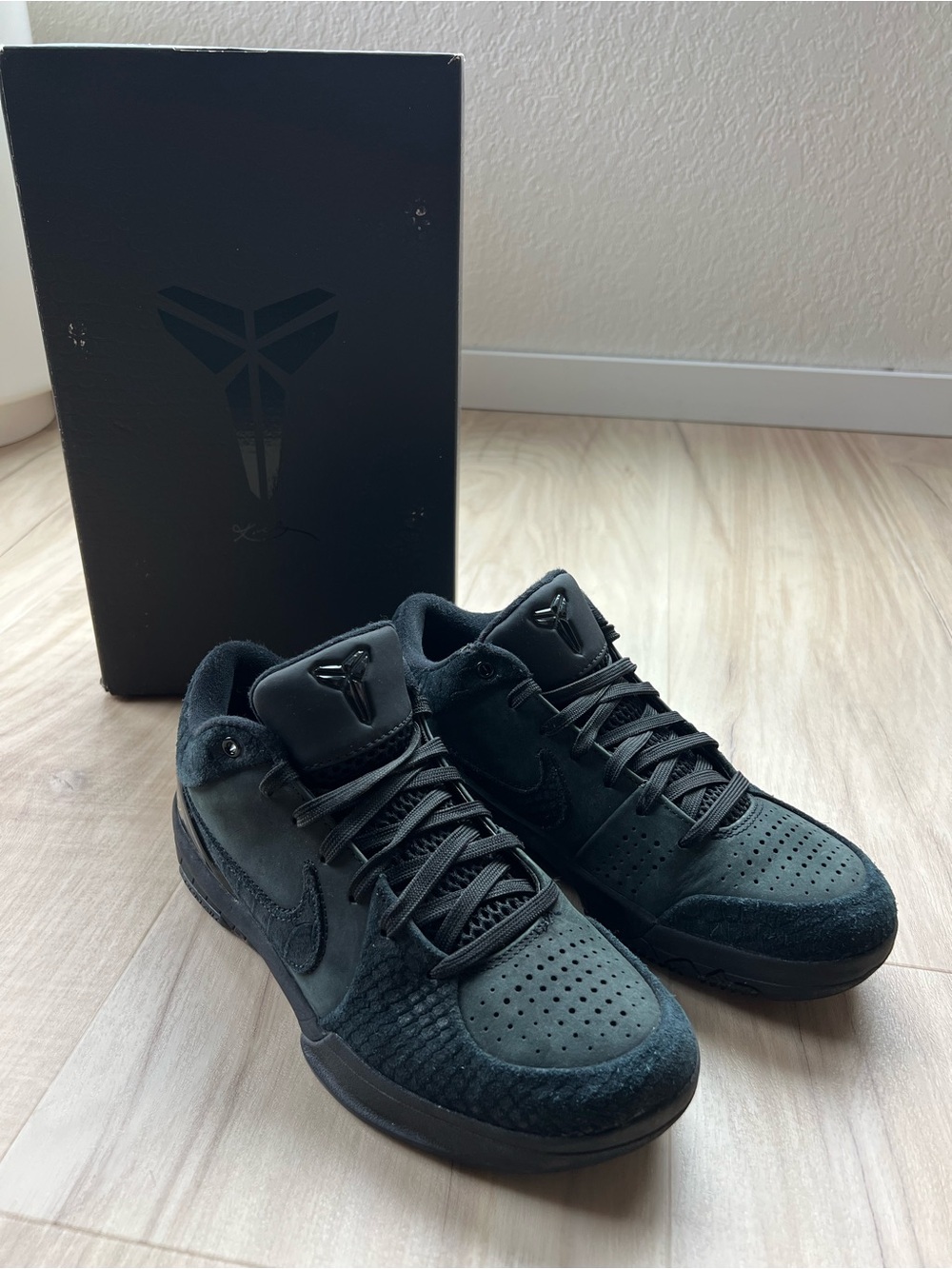 Nike Kobe PROTRO IV university Black Men's basketball shoes